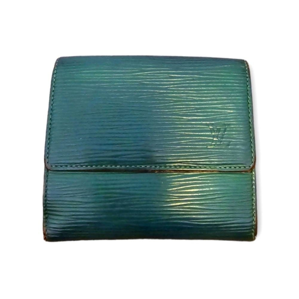 Louis Vuitton LV Wallet SP0915 Porte Monnaie Carte Credit Green Epi vintage